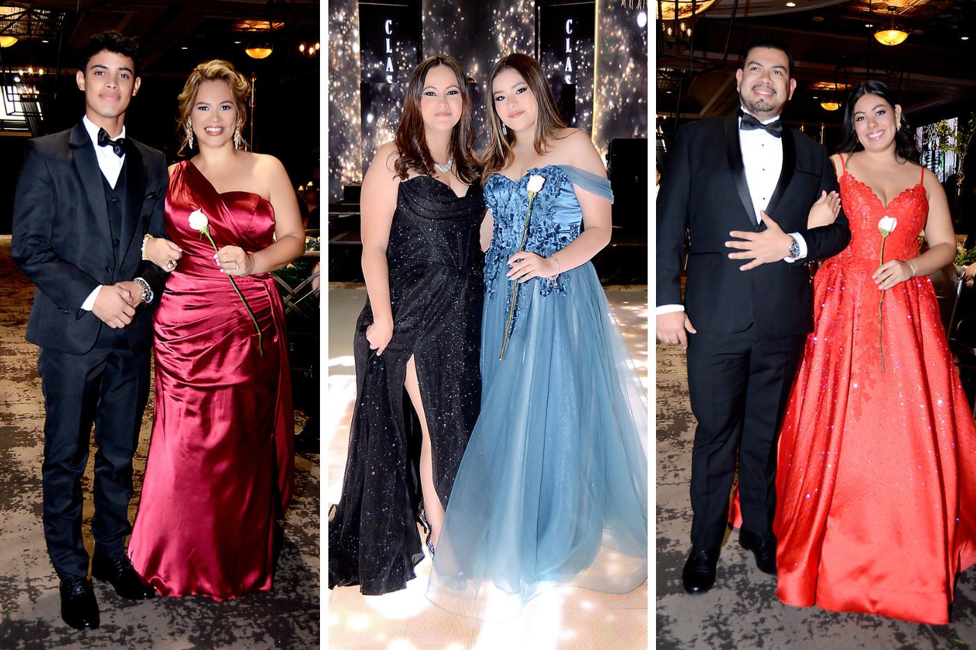 El desfile de padres e hijos en la prom de la International School de Tegucigalpa fue un momento lleno de emociones y orgullo. Los padres, vestidos con elegancia, acompañaron a sus hijos al caminar por la pasarela, creando una atmósfera de cariño y celebración. 
