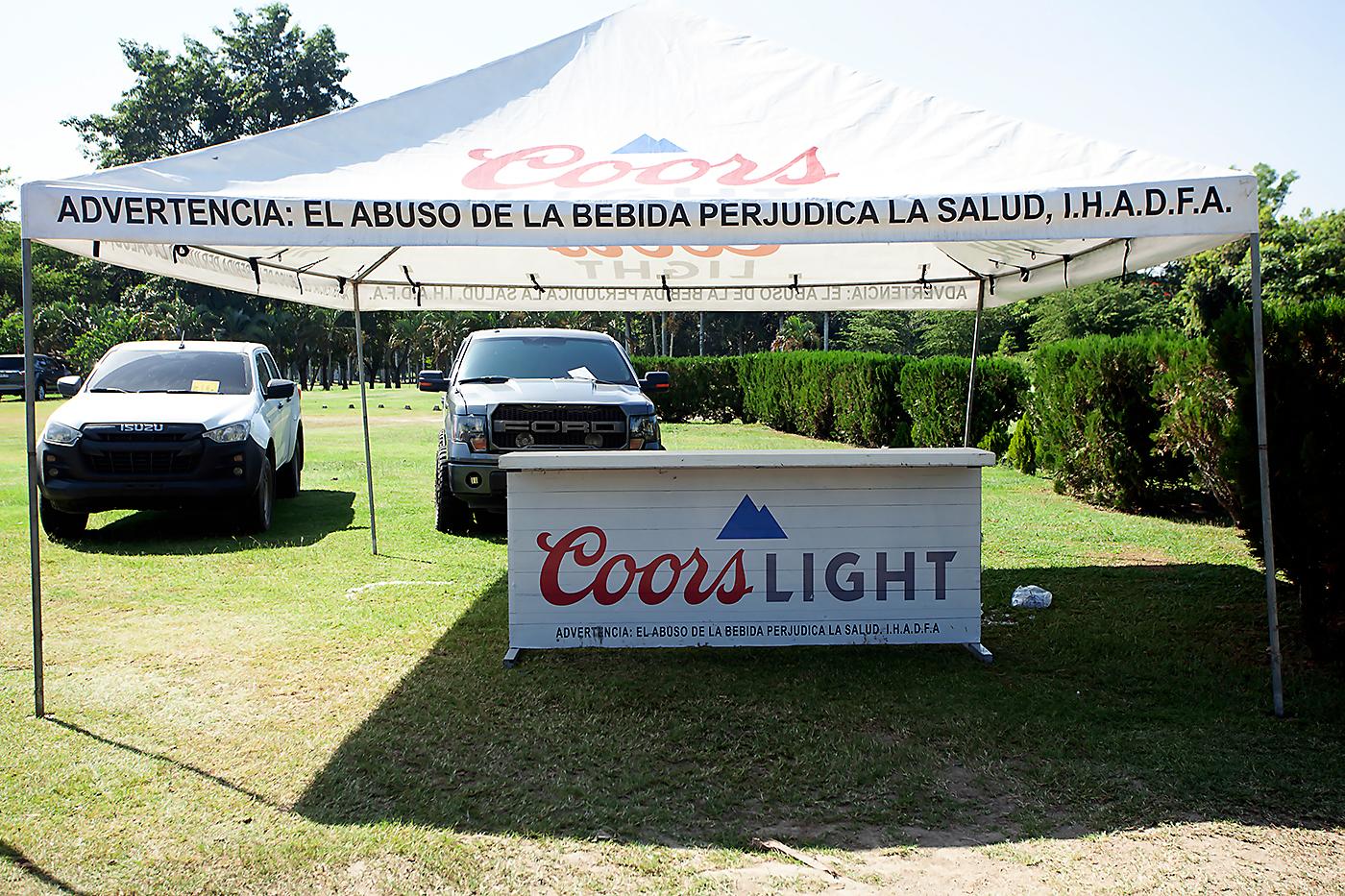 Stand de Coors Light.