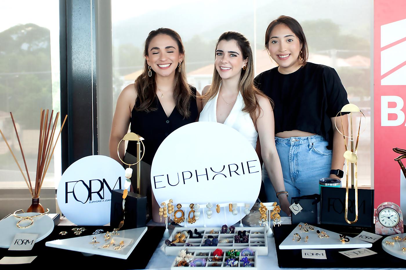 Angela Godoy, Joana Bandy y Glaucy Ochoa con su marca Euphorie.