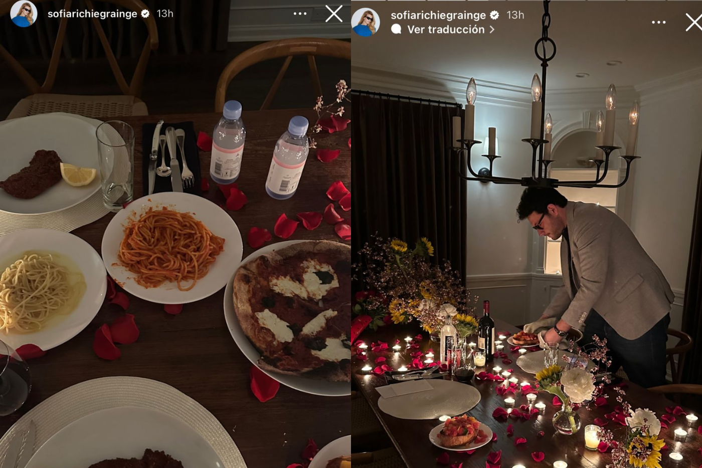 Con una hermosa velada romántica sorprendieron a Sofia Richie.