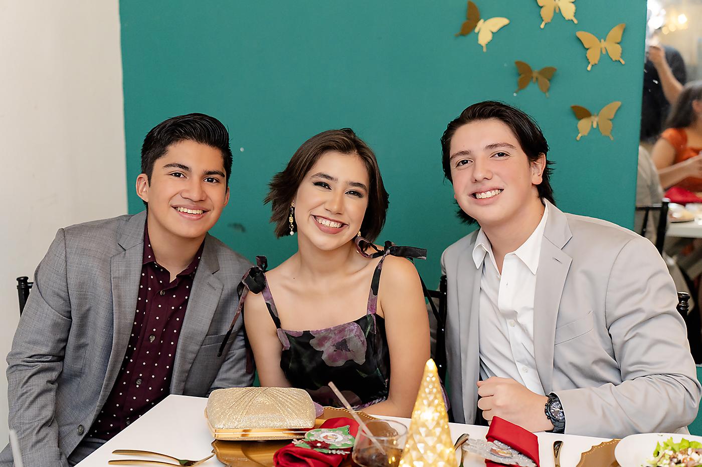 David Moran, Aline Sheran y Fernando Montero.