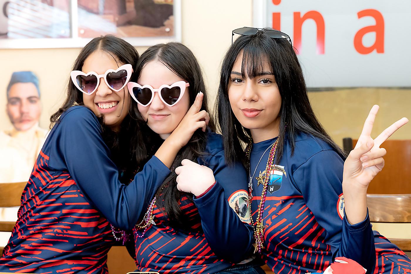 María Fernanda Raudales, Daniela Barahona y Angela Jereda