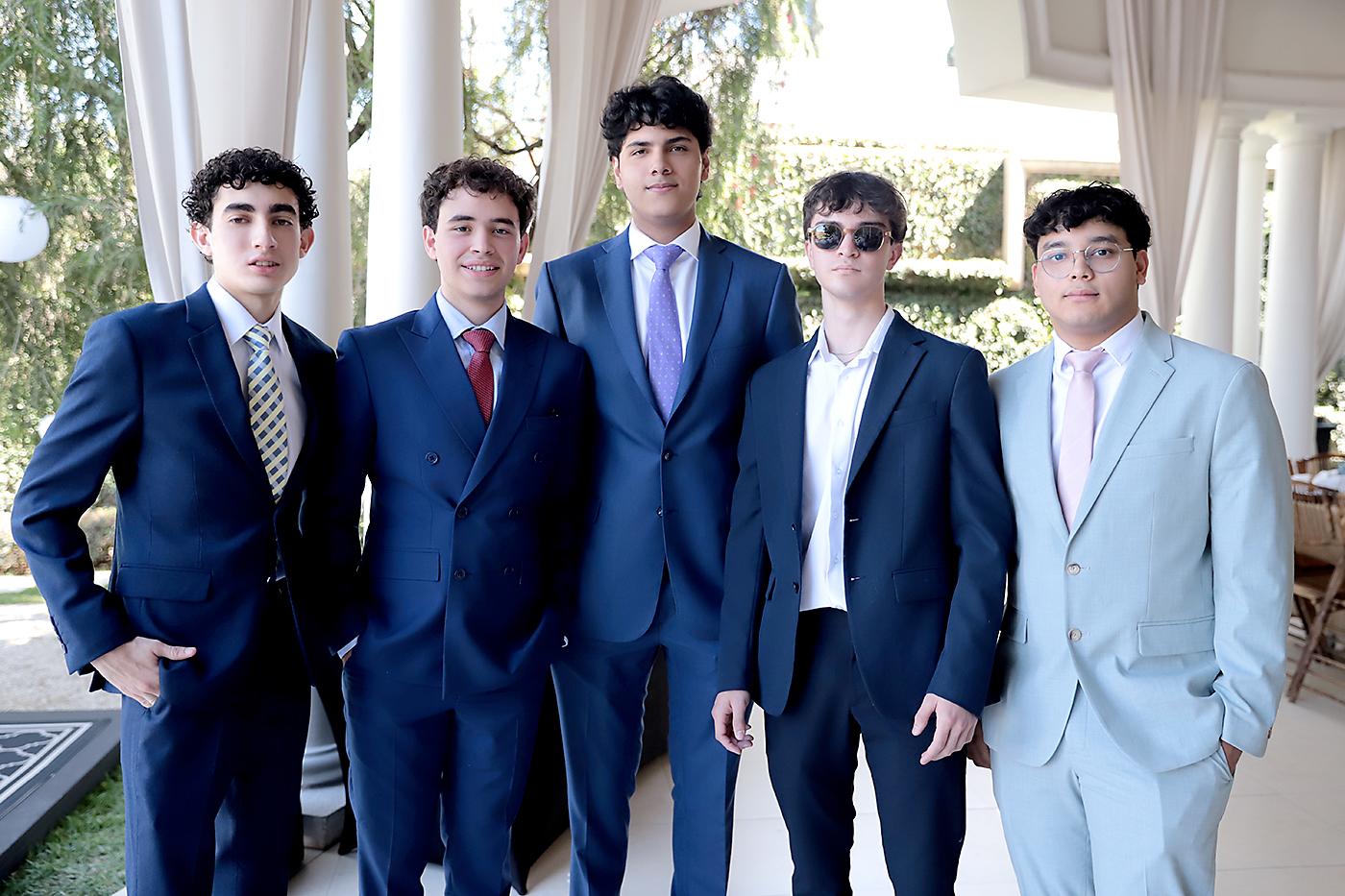 Juan Carlos Sánchez, Sebastián Mayer, Guillermo Noriega, Kai Binoder y Andrés Irías.