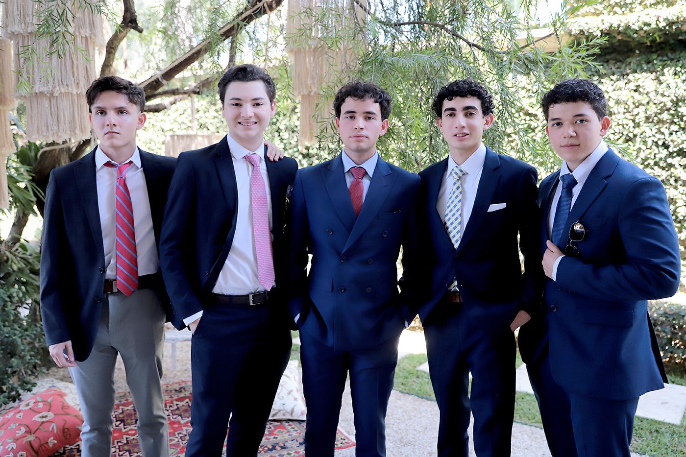 Diego Vega, José Miguel Segura, Sebastián Mayer, Juan Carlos Sánchez y Felipe Kafie.