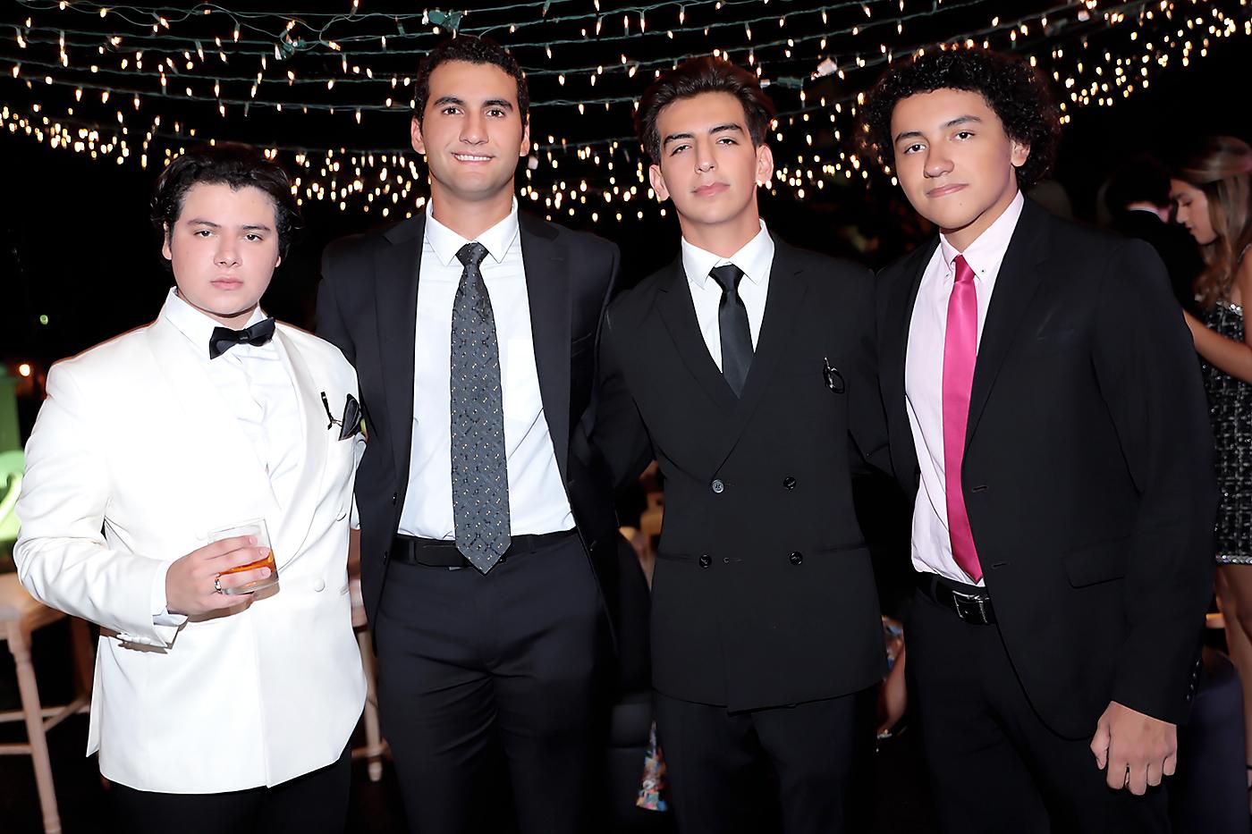 Dennis Marcelo Fiallos, Mario Richmagui, Juan Diego Asfura y Diego Zelaya 