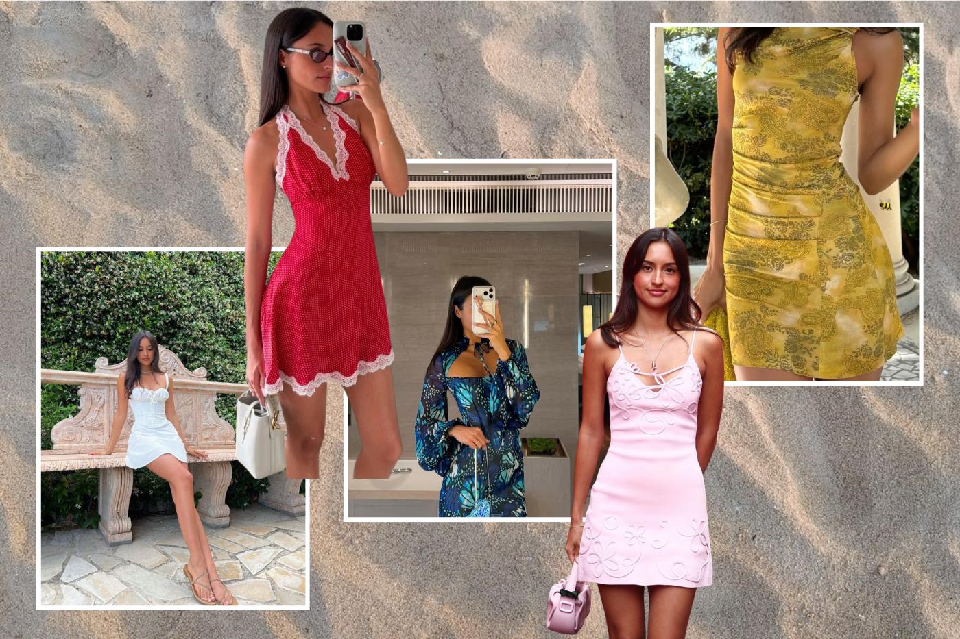 <b>Mini dresses</b> <b>¿Entre más corto mejor? Los vestidos mini siempre han sido el go-to para un día de vacaciones. Son perfectos para la playa, la noche y el calor. Requieren mínimo estilismo y ofrecen máxima frescura. Los mini dresses son una de las piezas favoritas para esta temporada de verano.</b>