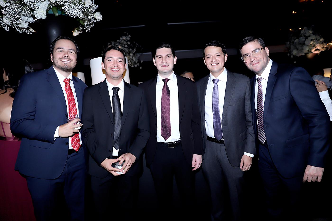 Luis Diego Ortez, Diego Barahona, Christian Masso, Alejandro Zúniga y Antonio Montes 