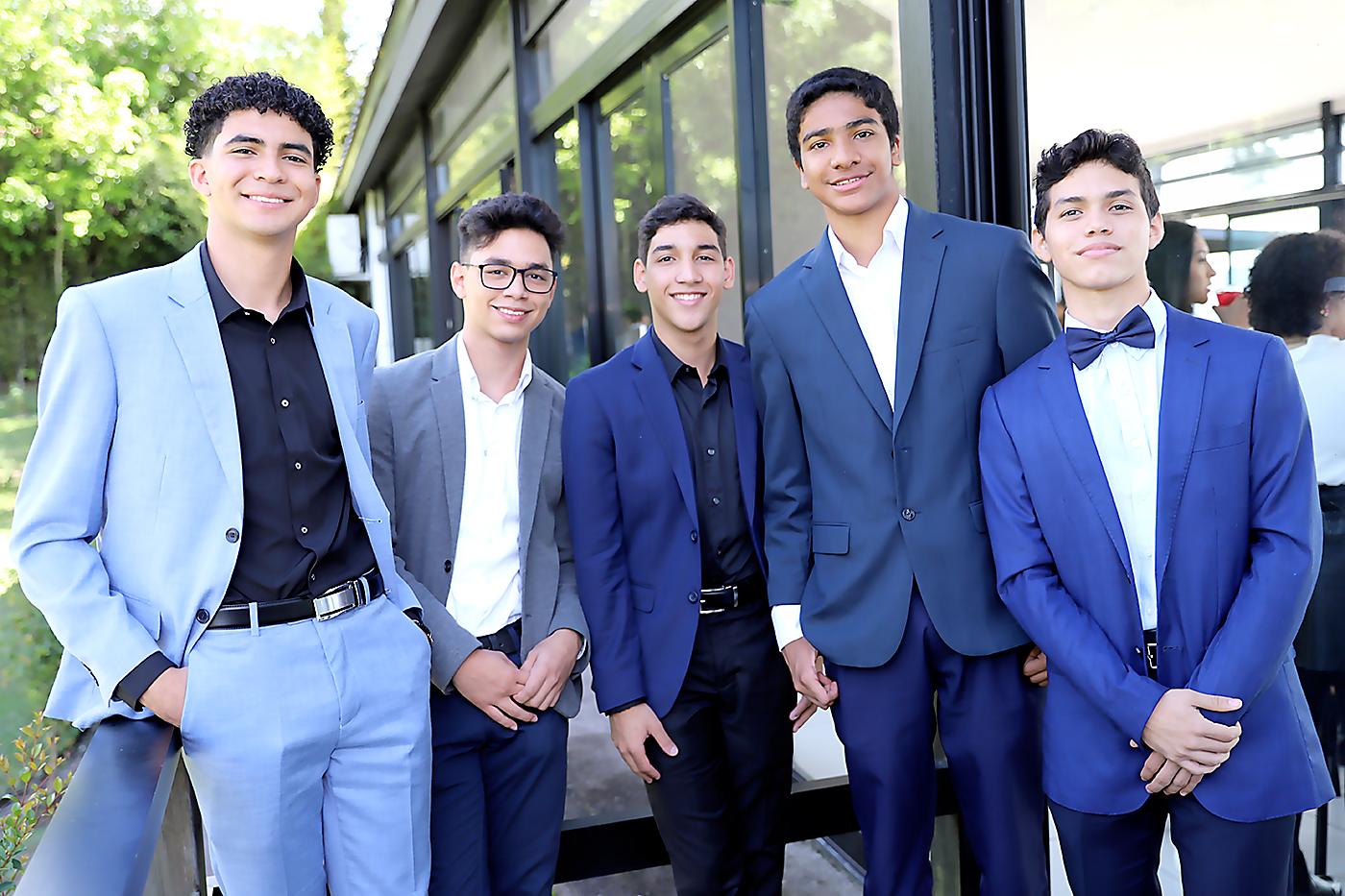 Isaías Herrera, Silas Paz, Diego Borjas, Jabrien Fuentes y Jeremías Canales