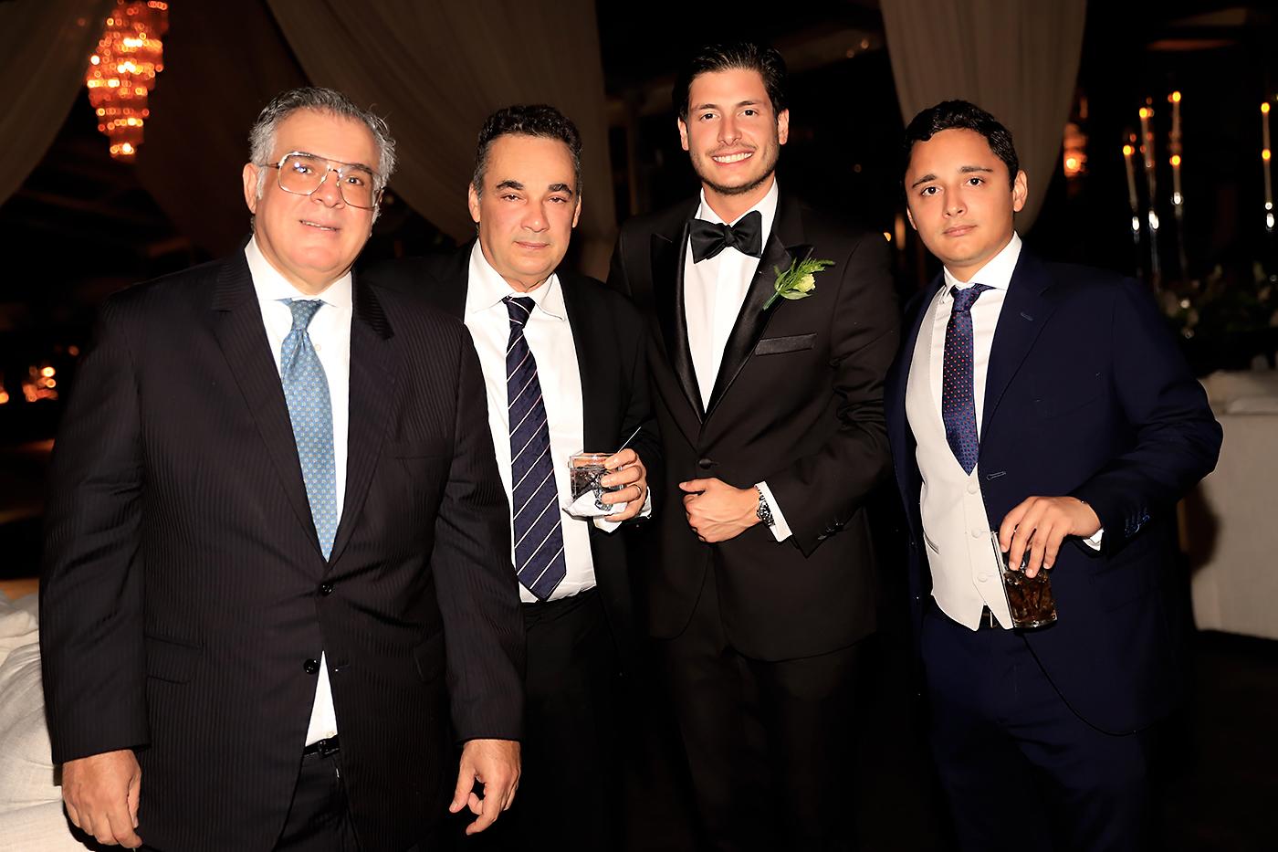 Carlos Lama, Héctor Abudoj, André Felipe Gonzales y Fernando Zablah