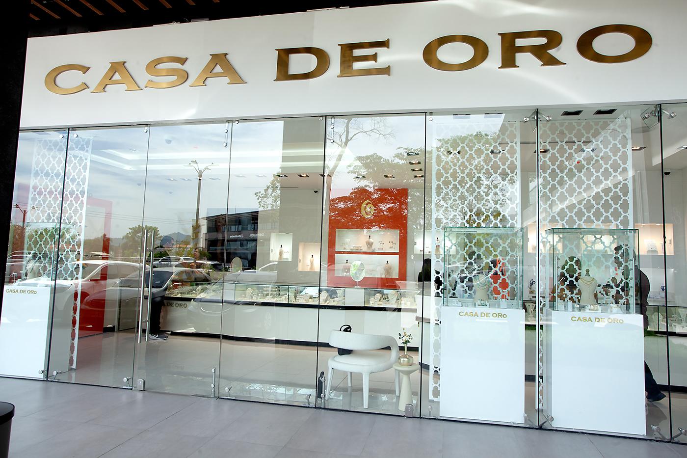 Frontal de la joyería Casa de Oro.