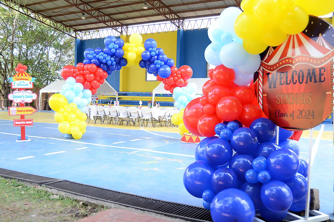 Decoración de la despedida. 