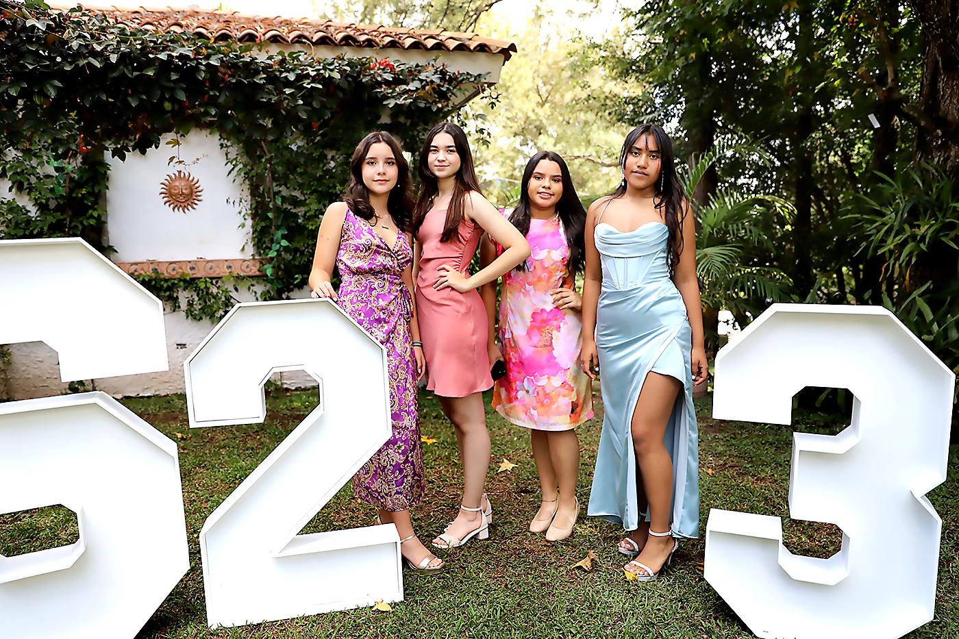 Daniela López, Alessandra Santos y Dayana Bardales