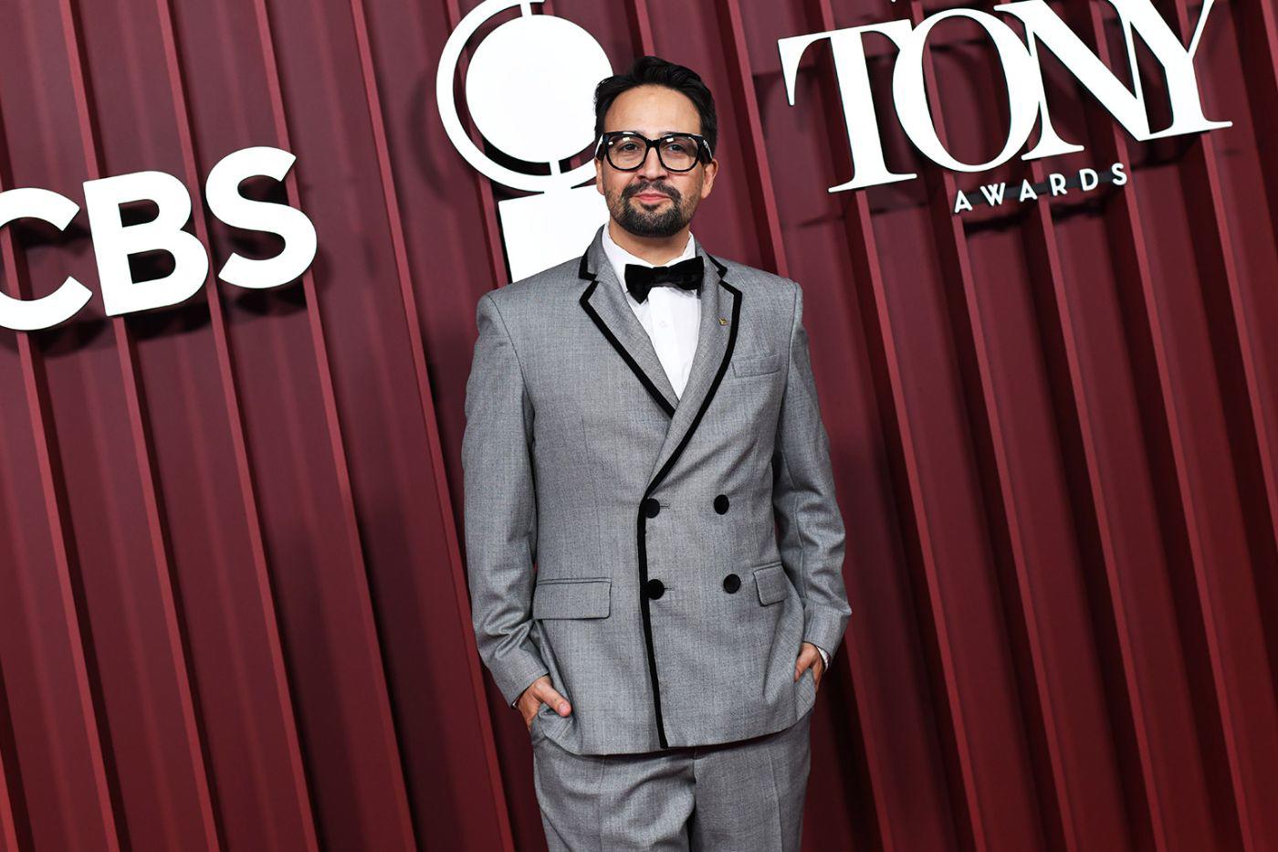 Lin-Manuel Miranda en la red carpet de la 78.ª edición de los Premios Tony,.