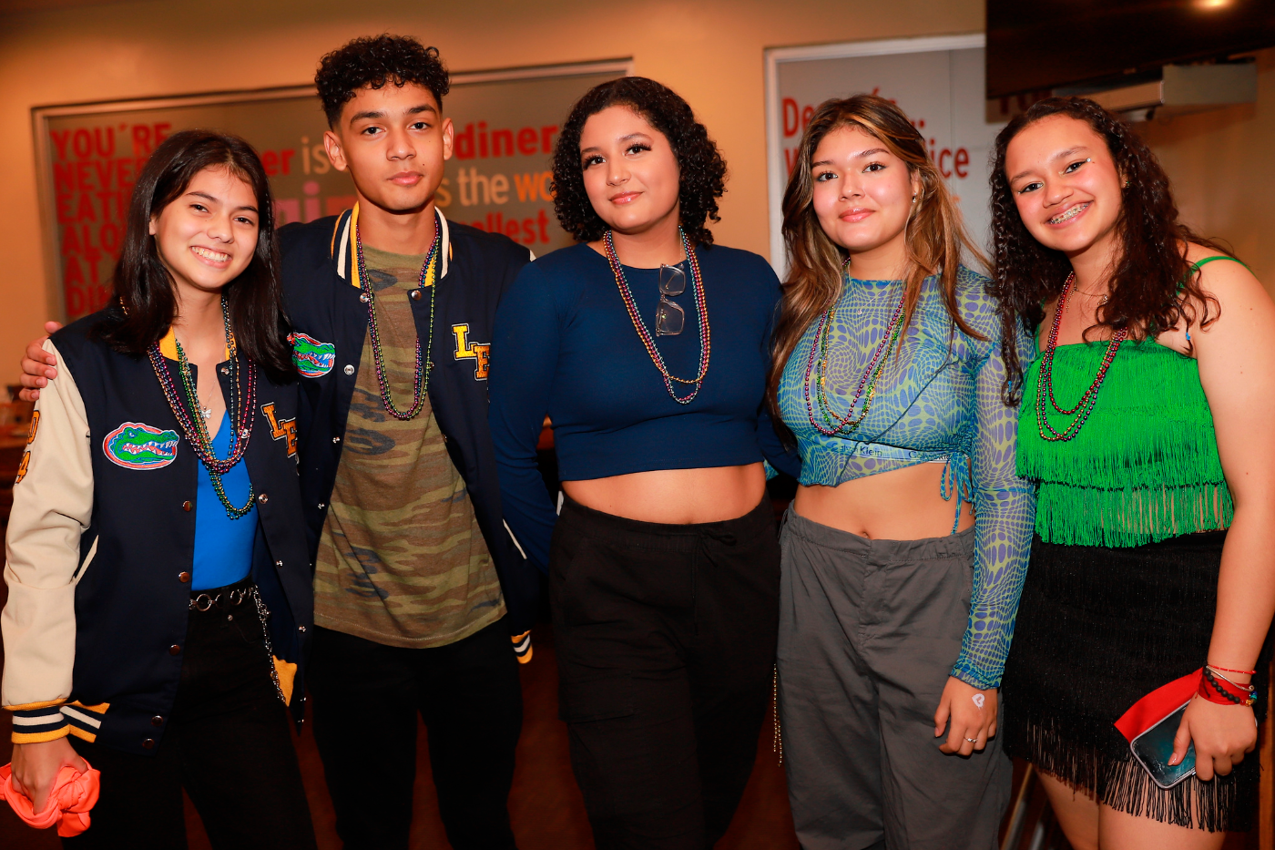 Dayana Espinal, Diego Rivera, Konsuelo Carrasco, Marisabella Albir y Valeria García.