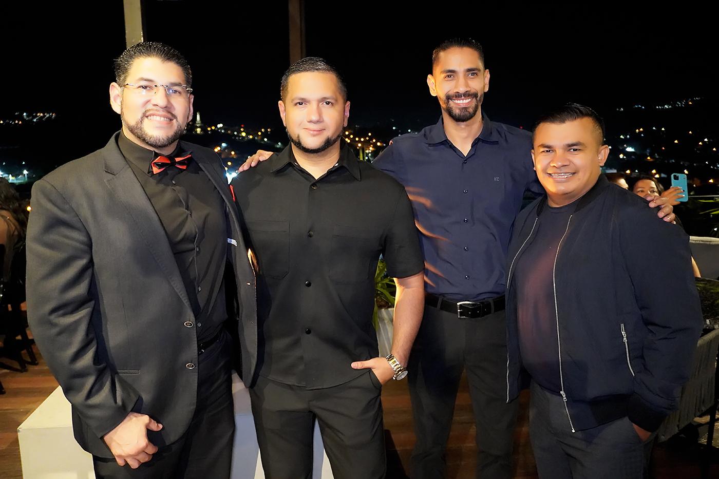 Julio Herrera, David Zúniga, Fidel Orellana y José Cáceres.
