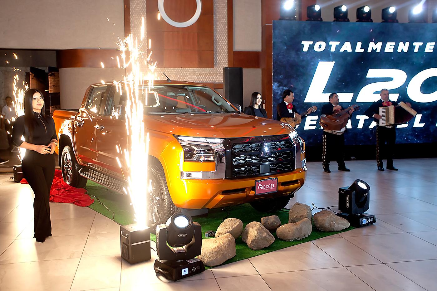 El Mitsubishi L200, 2025 con su impresionante presencia cautivo a los asistentes.