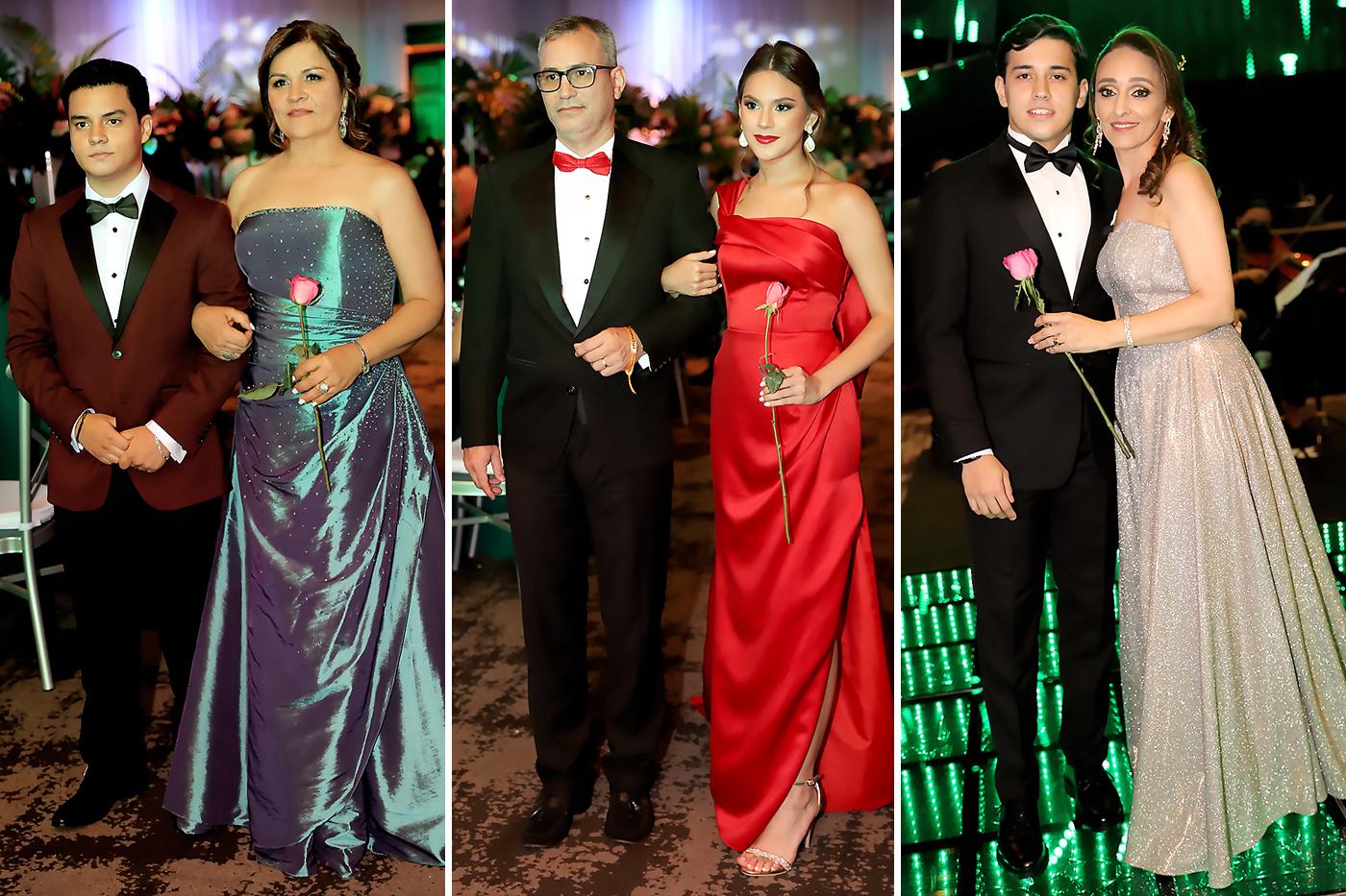 La clase 2022 disfrutó una vibrante fiesta que inició con el desfile de padres y el tradicional brindis y luego continuó en la pista, donde la diversión fue el lema a seguir. Una atmósfera tropical chic con una inspiración en Miami Vice imperaba en el Centro de Convenciones del Honduras Maya, escenario de esa noche memorable.