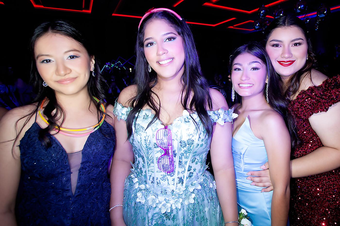 Andrea García, Mía Zúniga, Skarleth Padilla y Lincy Acosta.