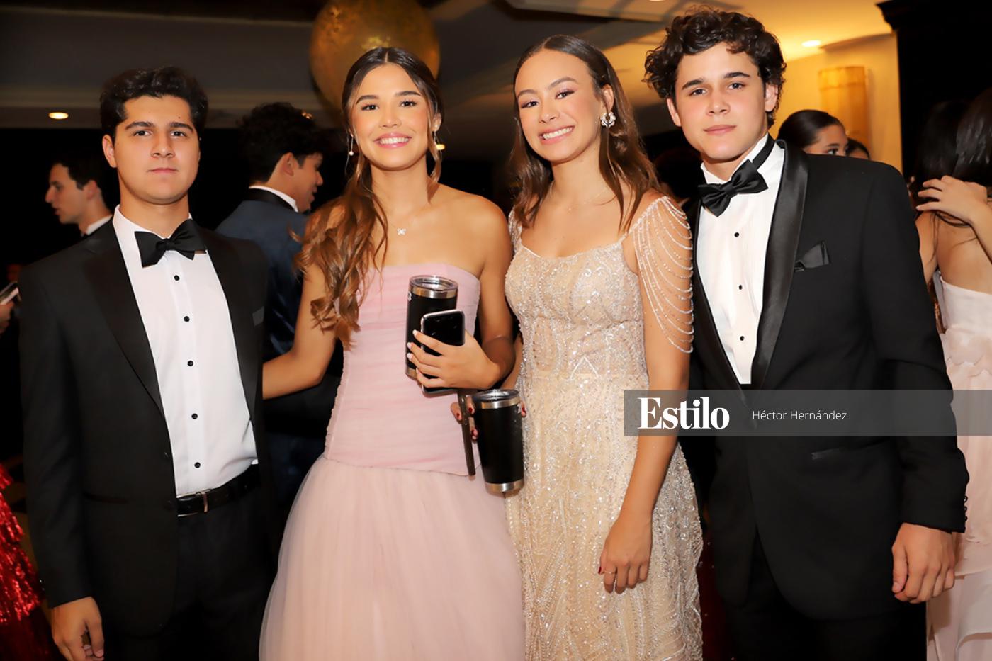 Luciano Coello Aspra, Camille Fiechter Salinas, Lucia Bueso Montes y Luca Antonio Salinas