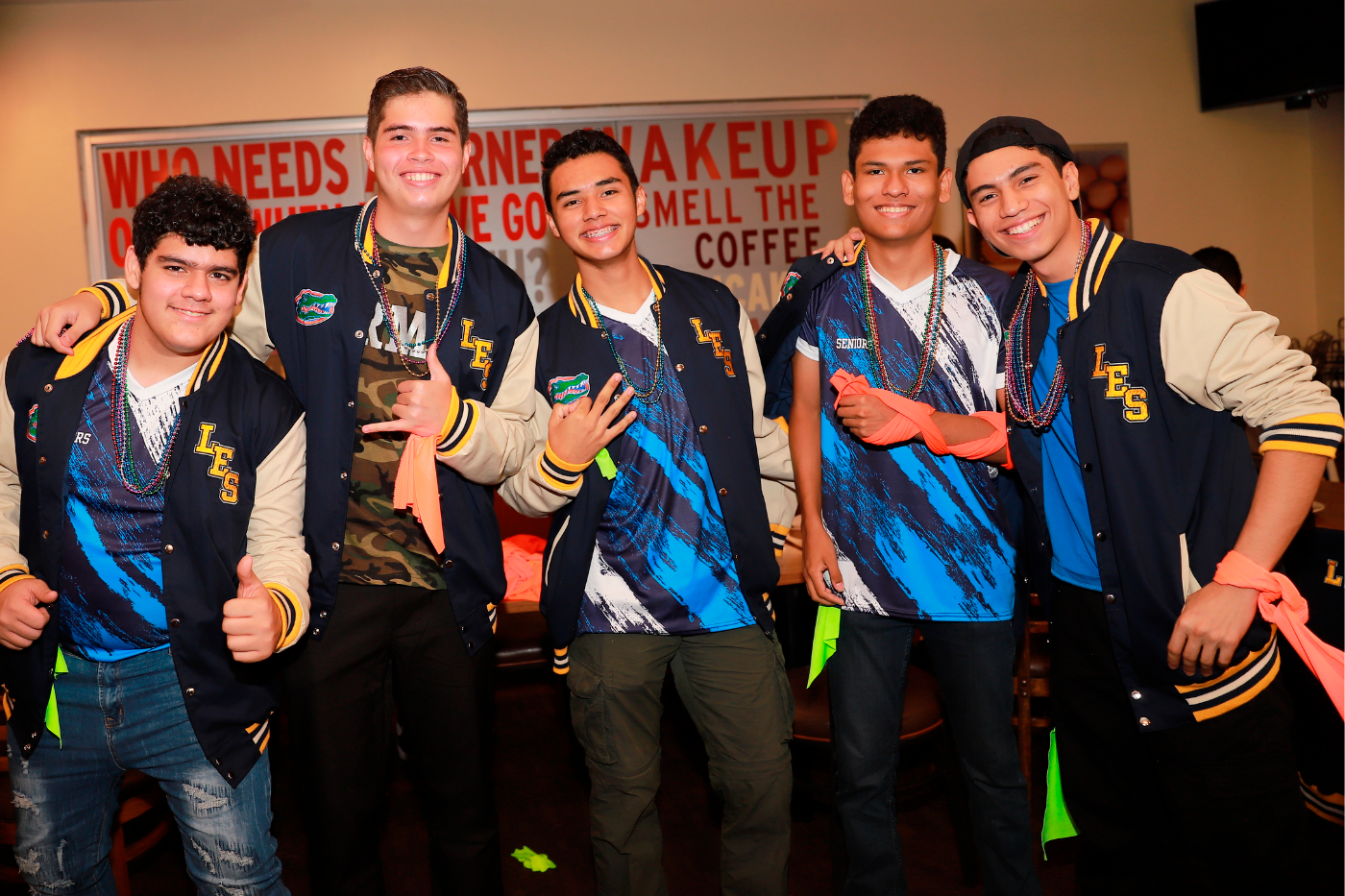 Karim Azar, Diego Soto, Kenny Vargas, Adán Del Cid y Diego Santos.