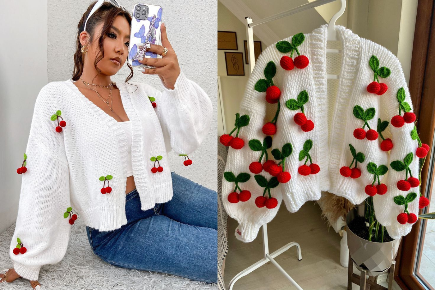 <b>Sweaters</b>Los suéteres con estampado de cerezas son el toque perfecto para tu guardarropa, con su encanto inconfundible y su estilo innovador en cualquier look.