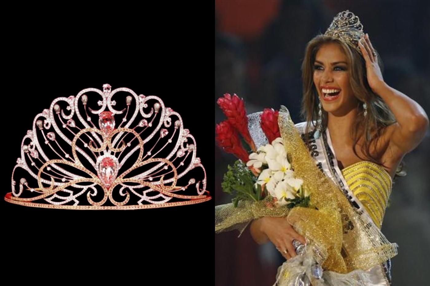 Corona CAO (2008)En 2008 se presentó la Corona CAO, diseñada por Rosalina Lydster y Dang Kim Lien de CAO Fine Jewelry. La corona se usó solamente un año y está valorada en 120 mil dólares, con una combinación única de oro blanco y amarillo y más de mil piedras preciosas. 