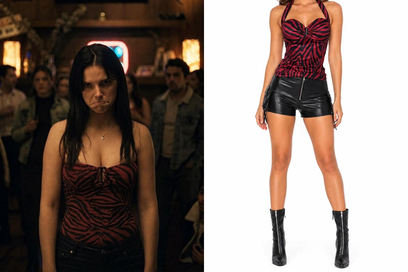 Puedes espantar con estilo si te disfrazas como Nikki Freeman de <i>Obsession</i> (2026), específicamente cuando está en modo Freaky Nikki. Si agregas sangre falsa a tu makeup look, ¡todavía mejor!