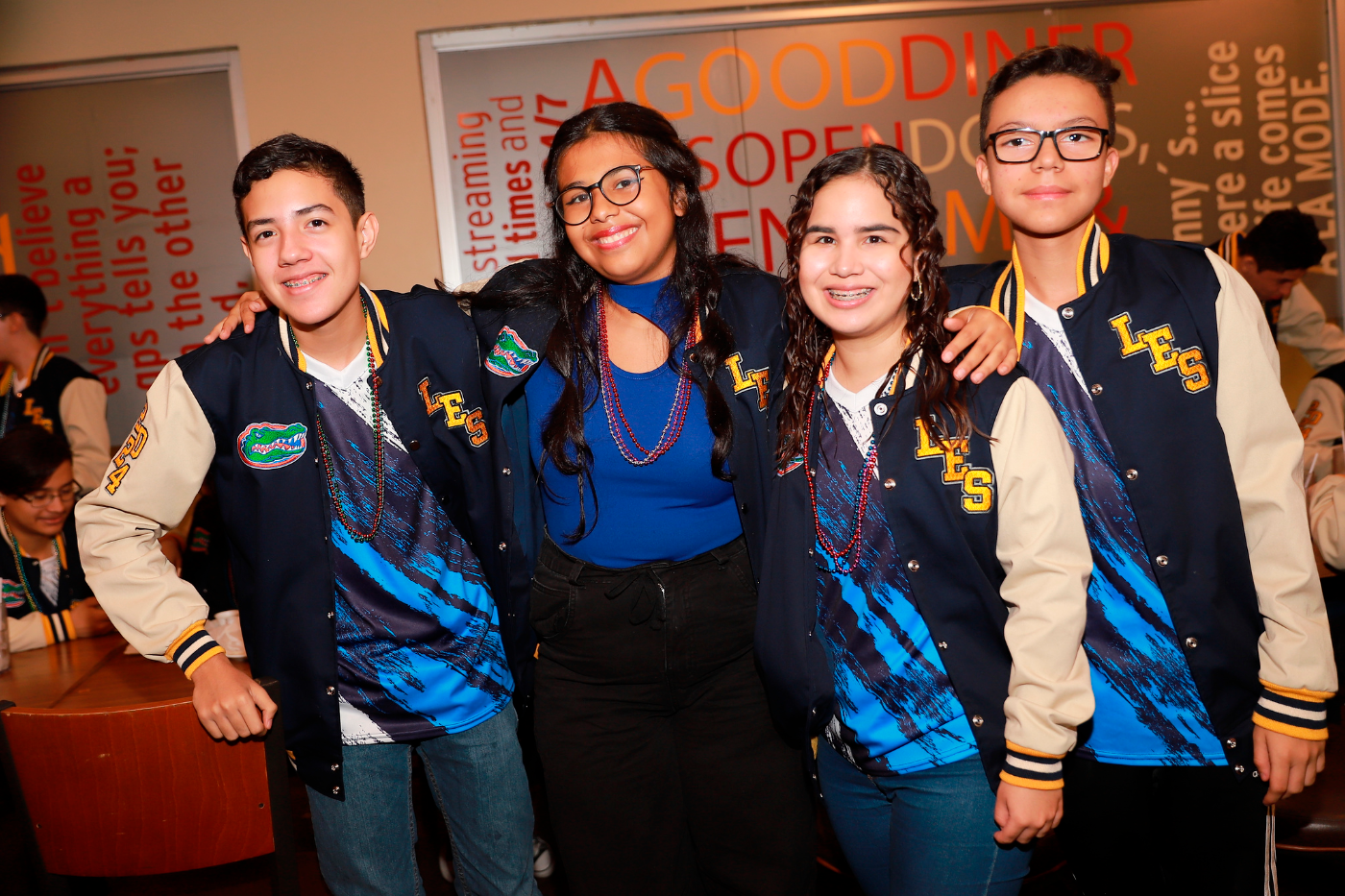 David Centeno, Krishna Gil, Nazareth Fajardo y Jossiel García.