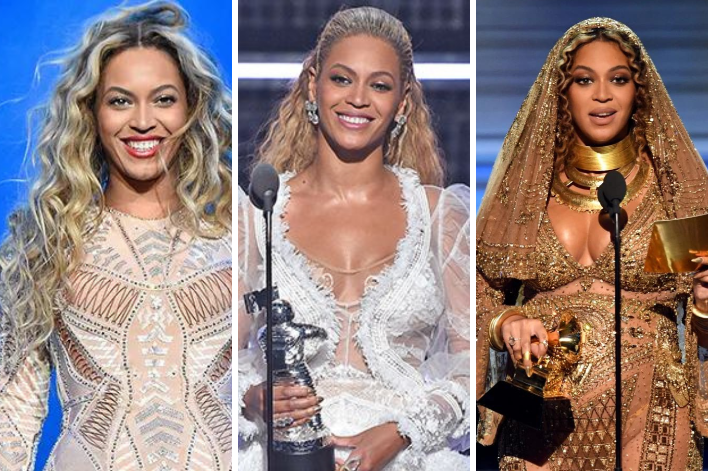 2015-2017: Durante este período, Beyoncé sorprende al público con su embarazo de gemelos, celebrando su cuerpo y maternidad en actuaciones memorables que muestran su poder y gracia física.