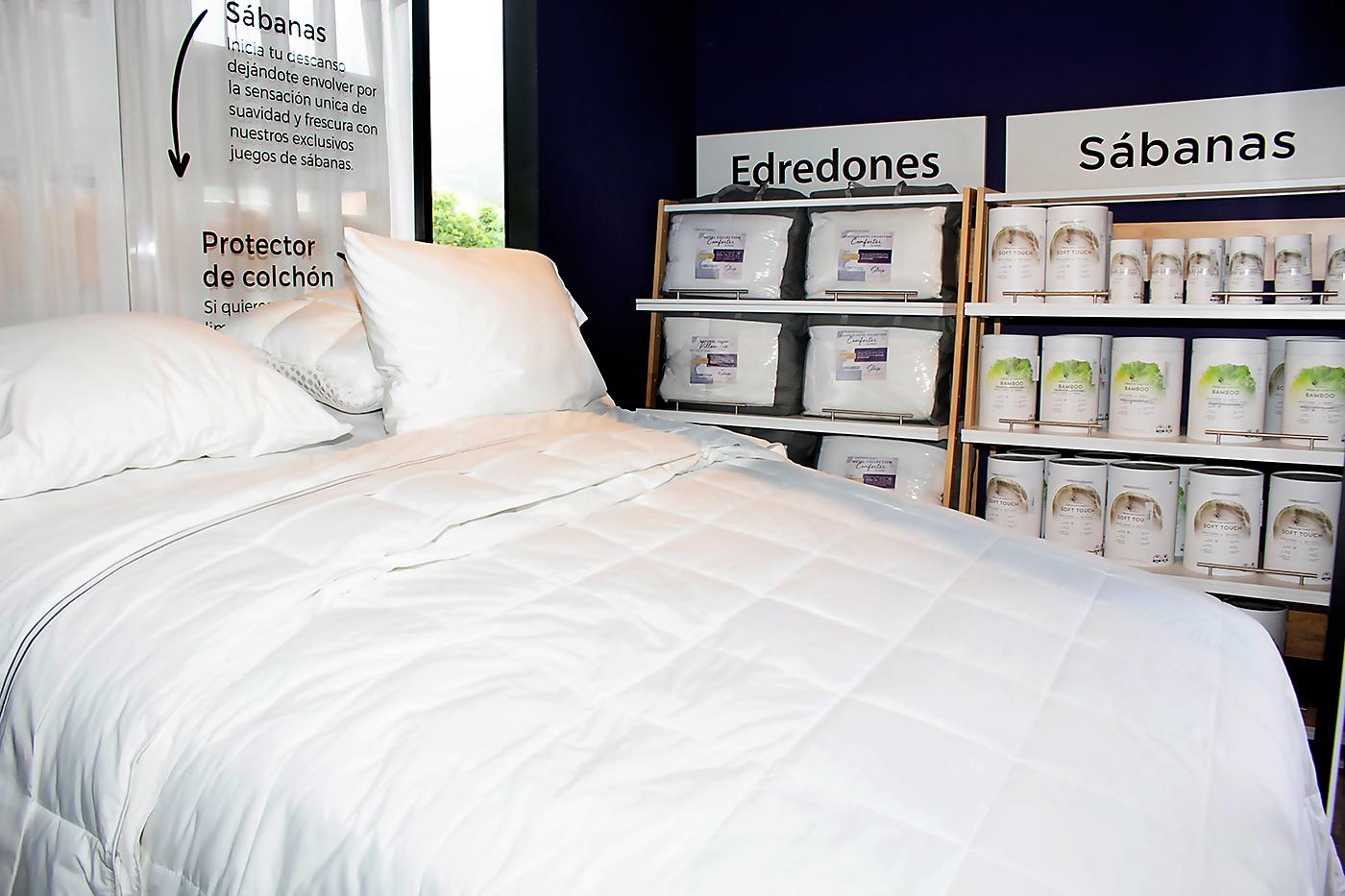 Sábanas y edredones.