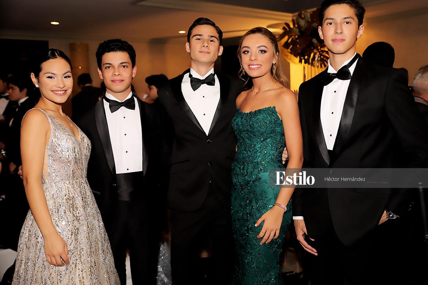 Giluiana Urrutia Flores, Diego Andrés López, Eric Miguel Moncada, Luciana Marie Núñez y Christian Jamil Kafie