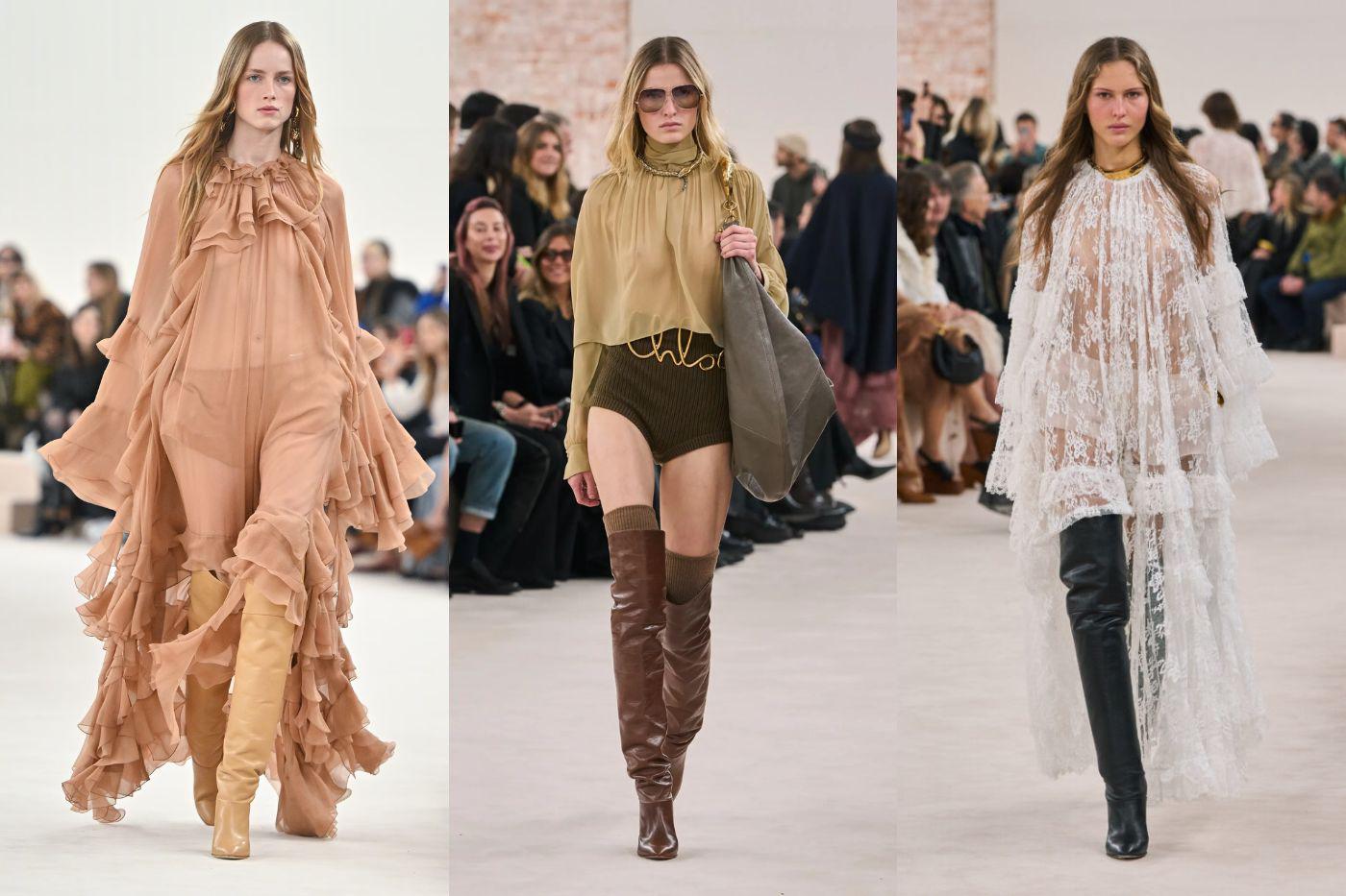 <b>Debut de Chemena Kamali en Chloé</b>El debut de Chemena Kamali en Chloé fue un regreso a las raíces de la marca. Su colección Intuition celebró la elegancia natural de la mujer Chloé, con blusas de seda y una mezcla de nostalgia y frescura. Kamali también trajo de vuelta a musas icónicas de la marca, creando un show que sintió como un regreso a casa.