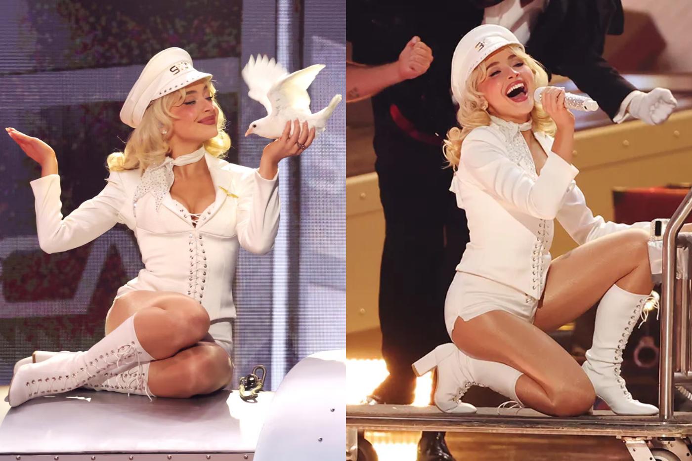 En lugar de un disfraz de piloto común y corriente, ¿por qué no replicar el fabuloso look de Sabrina Carpenter en los Grammys de este año? <i>Manchild</i> será la canción perfecta para subir tus costume pics.
