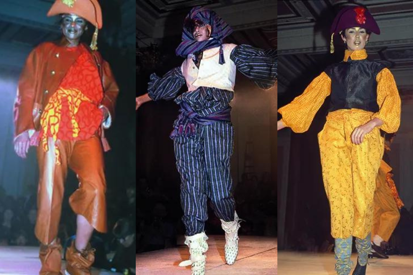 El debut de Westwood fue en 1981 a sus 40 años. El desfile se llamó ‘Pirata’ y ese fue el comienzo de su carrera como diseñadora de moda. La colección iba en sintonía con el mundo de los piratas, los sombreros, las botas, prendas coloridas y otros distintivos que se caracterizan de este grupo.
