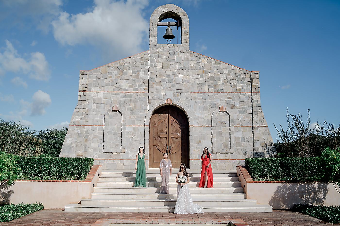 La novia con Daniela y Alejandra Merlo y Dulce Mondragón