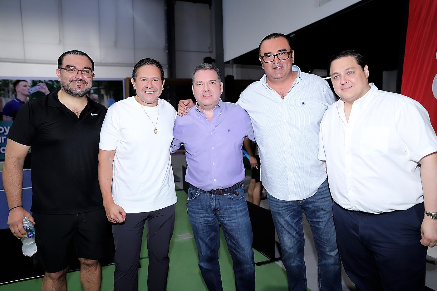 Melvin Cerrato, Darío Carrión, Pierre Paguada, Juan Freije y Franklin Vilorio.