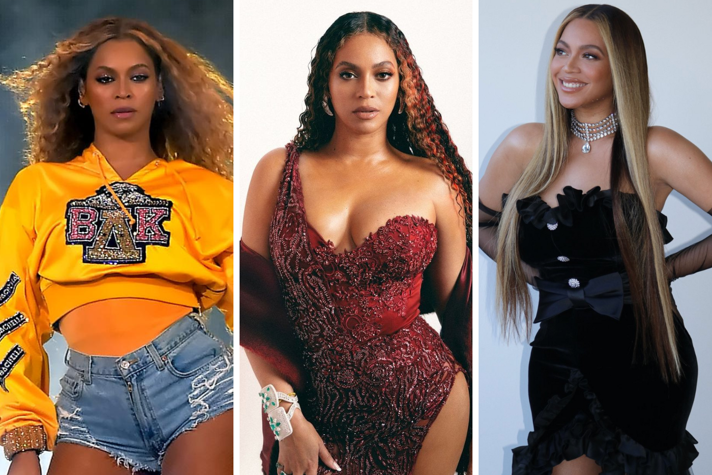 2018-2020: Beyoncé sigue manteniendo un régimen de ejercicio y una dieta saludable, mostrando una apariencia radiante y atlética mientras continúa rompiendo barreras en la música, el cine y la moda.