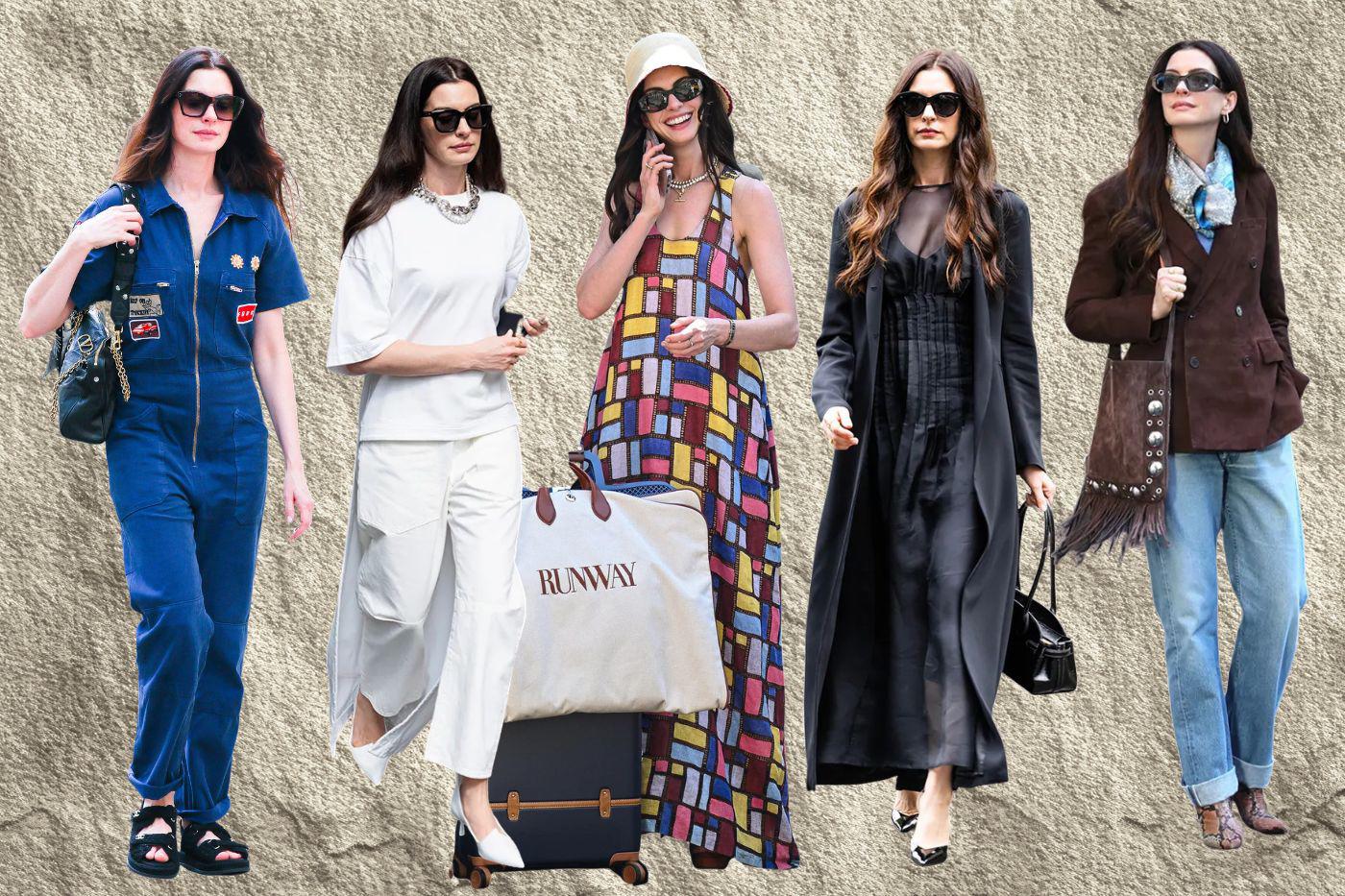 Anne Hathaway tuvo más de 47 cambios de vestuario para reflejar la evolución de Andy como periodista global.
