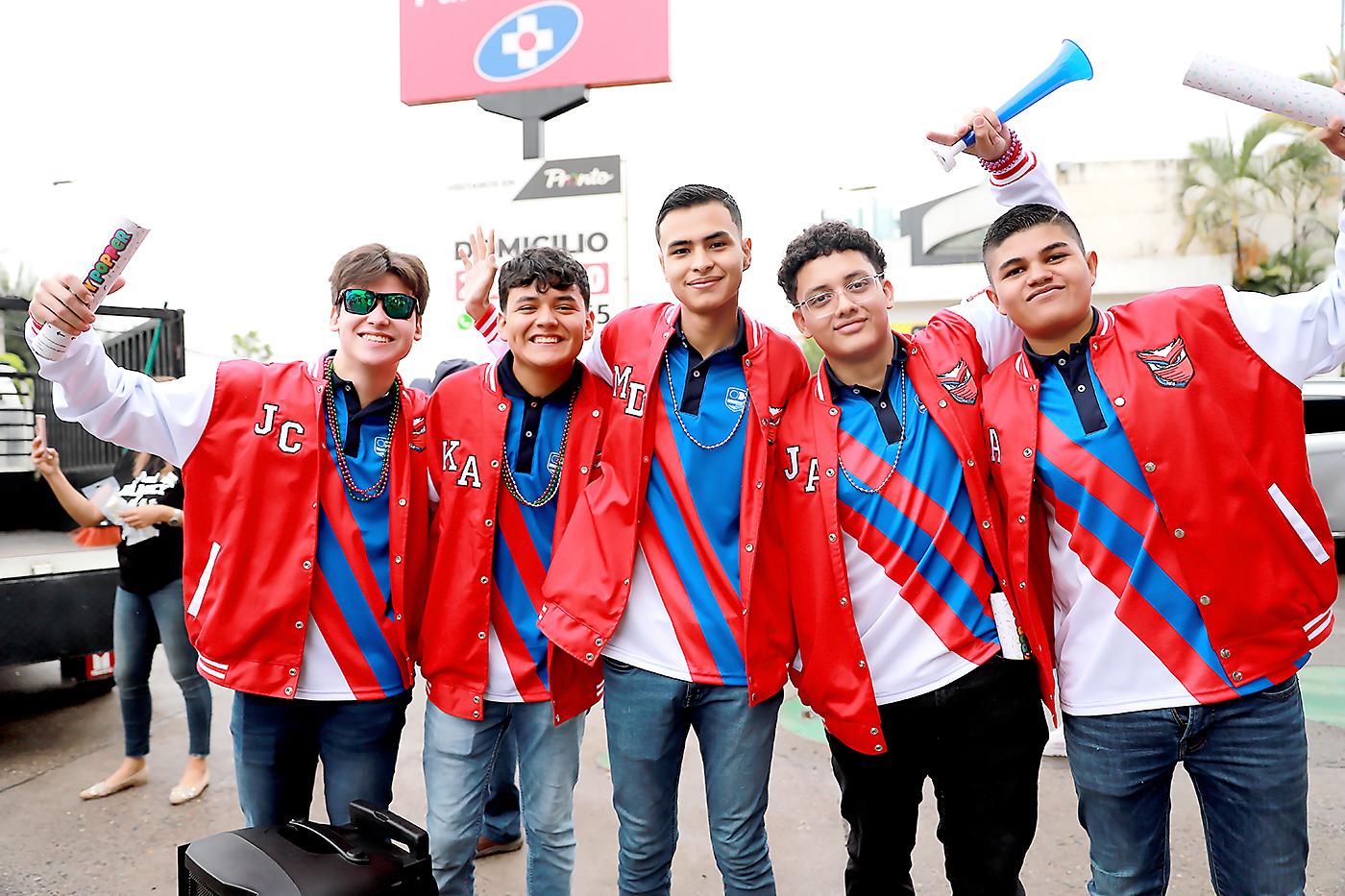 José Medina, Kenneth Osorto, Mario Ferrufino, José Estrada y Jafeth Martínez