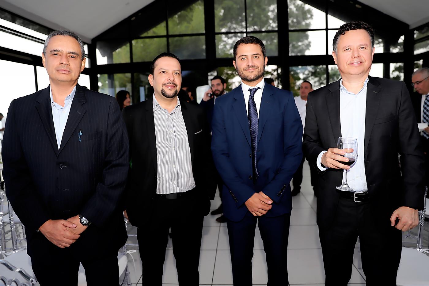 Fernando Fernández, Alex Bulnes, Daniel Facussé y Jorge García