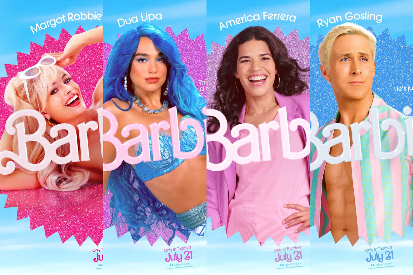 ¡Tiene un reparto de primera! Entre el cast se encuentran la actriz de ascendencia hondureña América Ferrera, Dua Lipa, Simu Liu, Emma Mackey, Will Ferrell, Helen Mirren, Ncuti Gadwa, entre muchos más.