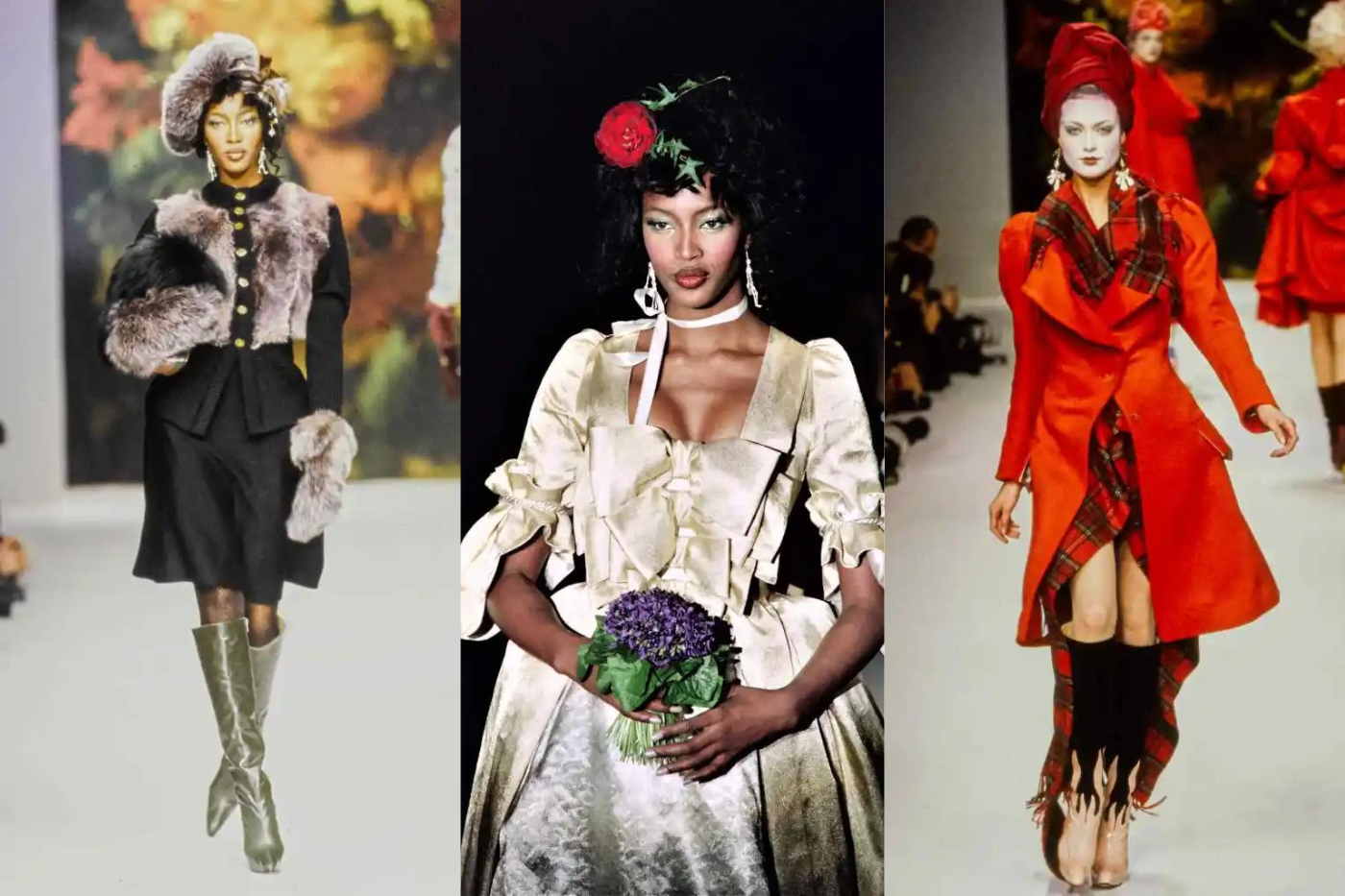 Para la colección de otoño-invierno 1995 Westwood lanza la colección ‘Vive La Cocotte’, que es una mezcla entre el harcore punk y el glam de la cultura francesa. Cabe resaltar que Vivienne supo entrelazar la época medieval de Francia con lo moderno de los 90’s.