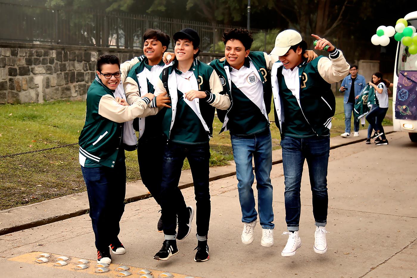 Carlos Pineda, José Ordóñez, Mathew Dominguez, Hugo Godoy y Elias López