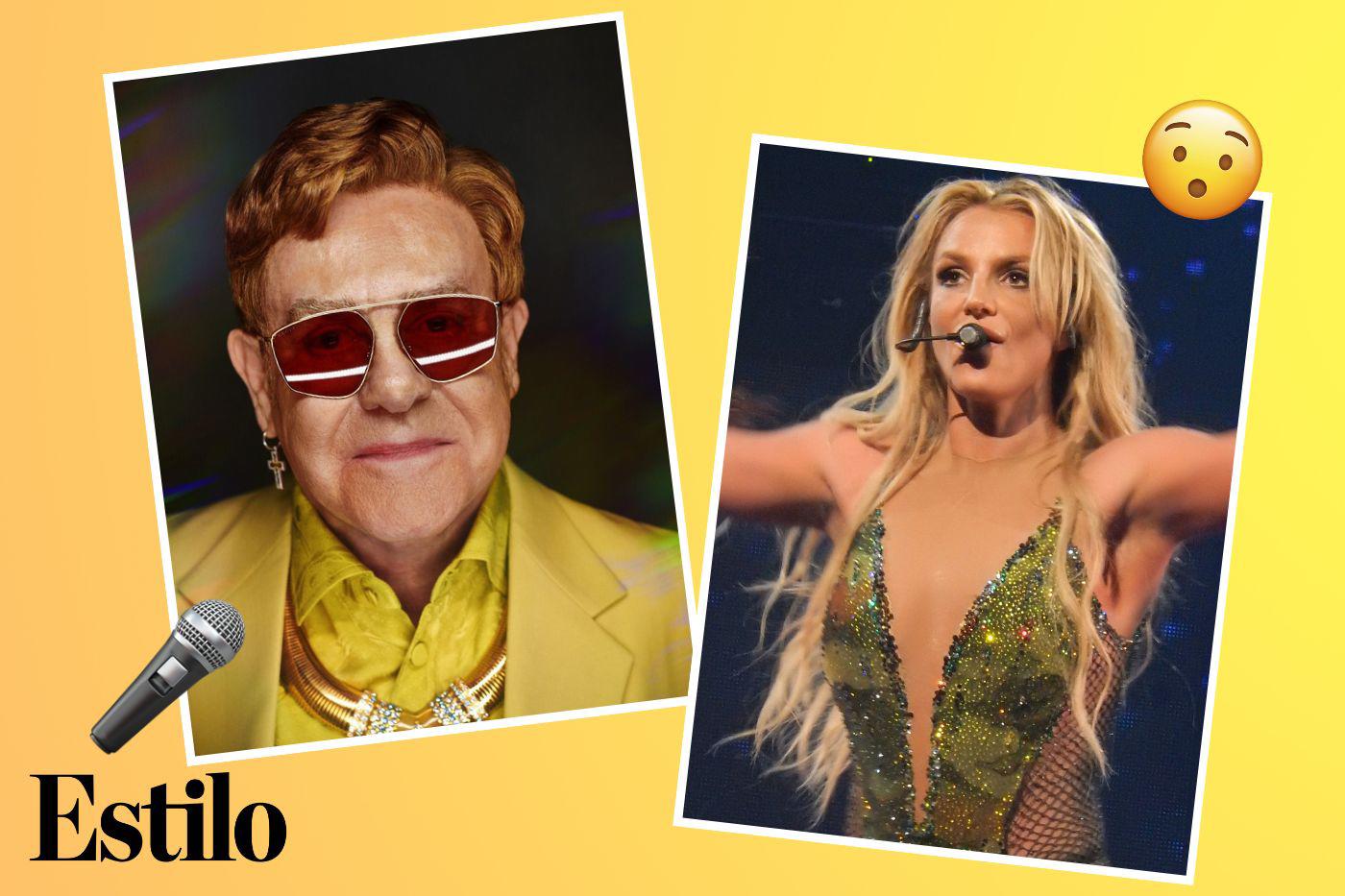 Elton John y Britney Spears unen talentos para componer un nuevo tema