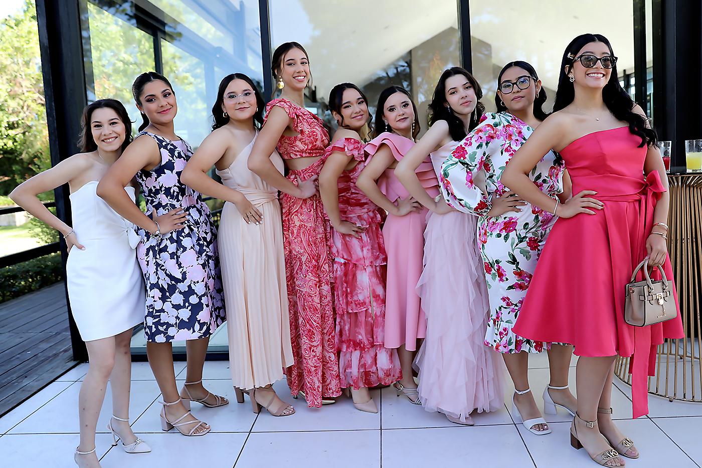 Michelle Raudales, Nairobi Del Cid, Ariana Rodríguez, Maya Redman, Alesia Rodríguez, Jimena Majano, Alison Flores, Valerie Bulnes y Fabiola Rodríguez.