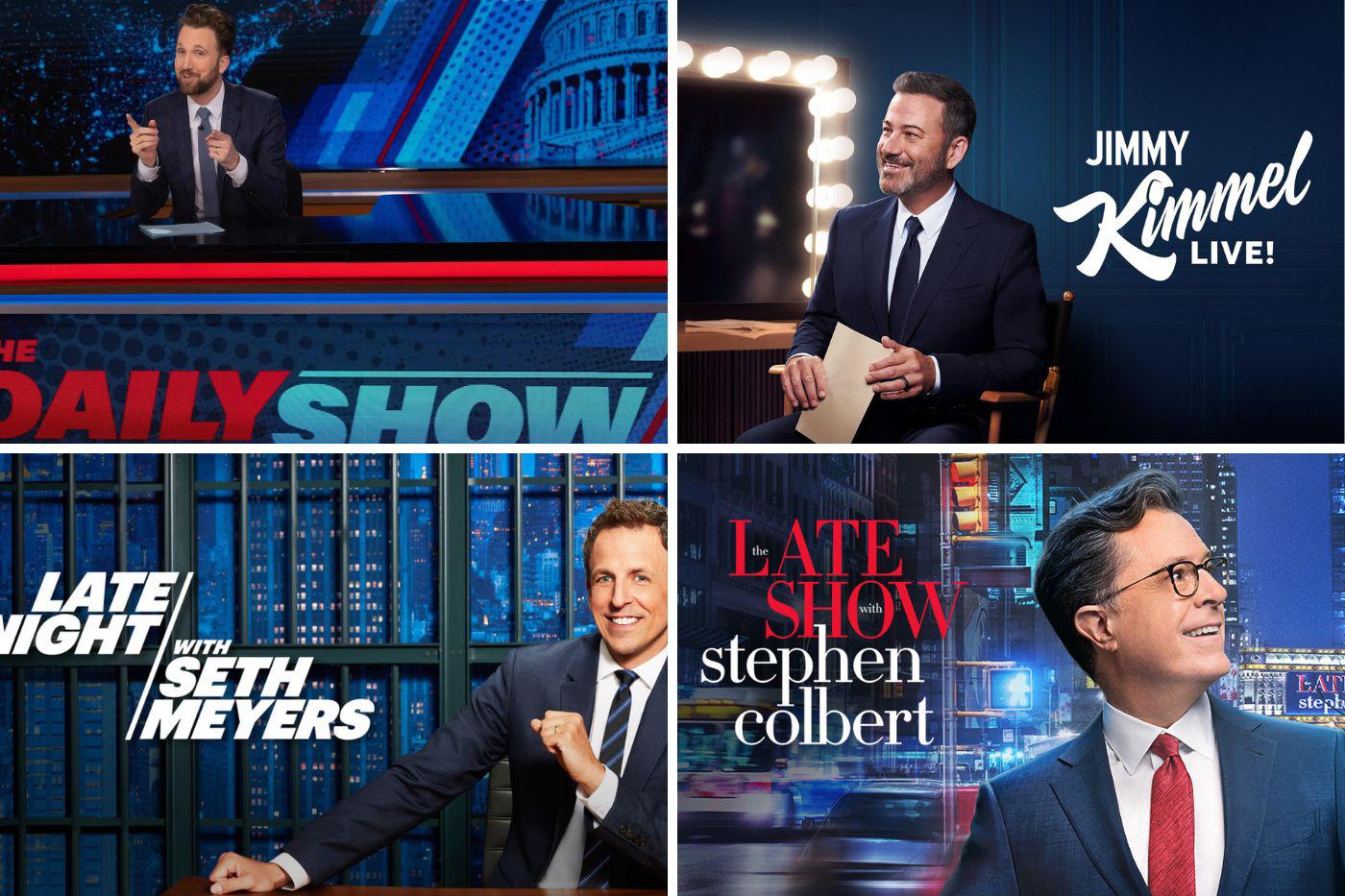 <b>Mejor talk show:</b> <i>The Daily Show, Jimmy Kimmel Live, Late Night with Seth Meyers y The Late Show with Stephen Colbert.</i>