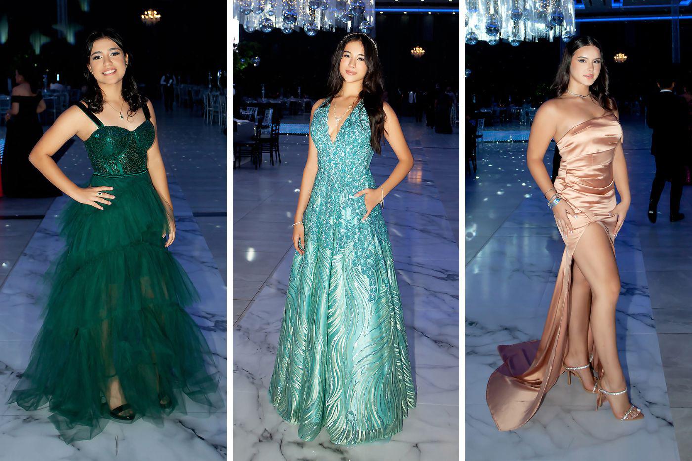 Emocionadas y luciendo elegantes vestidos de gala, así llegaron las nuevas bachilleres bilingües de la Happy Days &amp; Freedom para brindar por su nuevo logro estudiantil. La cita se realizó en el salón Napoleón del Copantl Convention Center. La velada se extendió después de la medianoche.