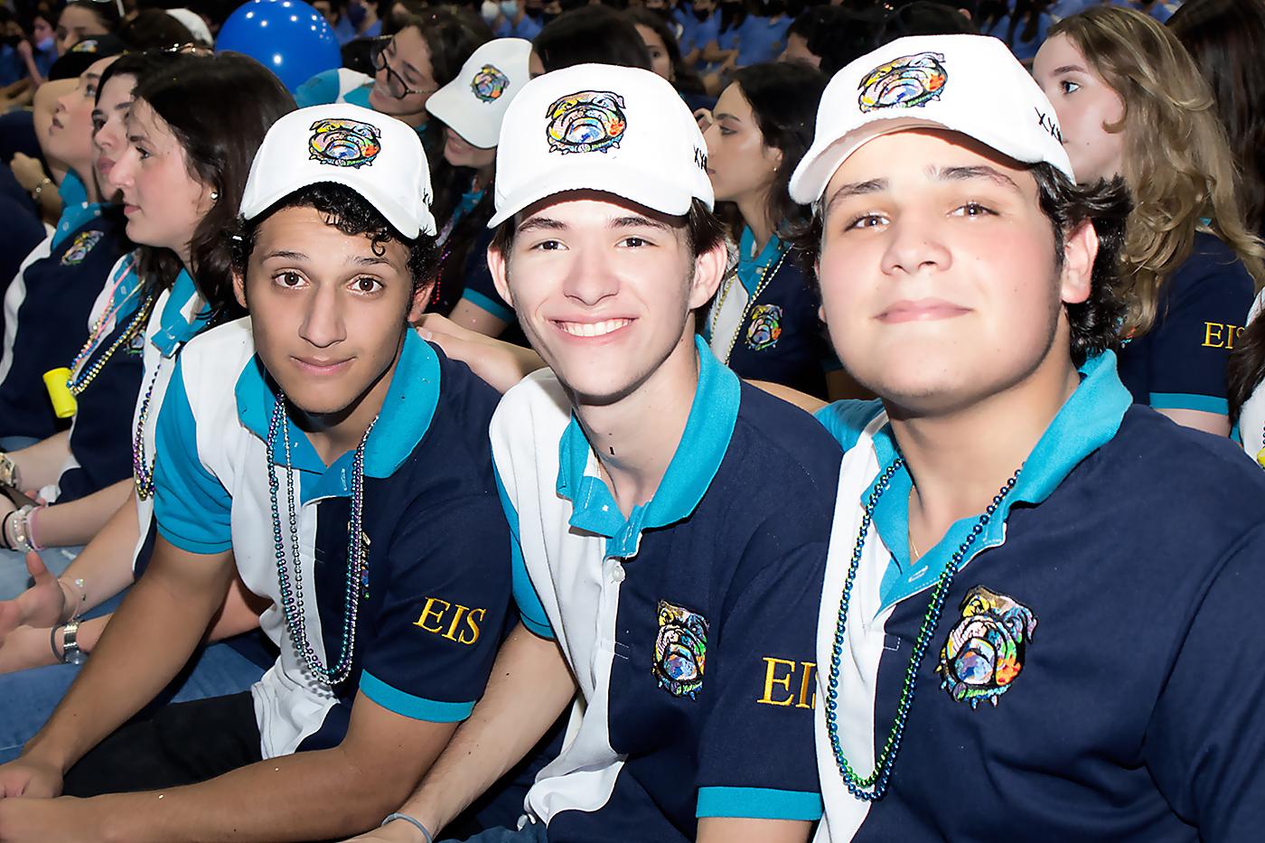 Nicolás Andonie, Benett Carter y Norman Ghawi.