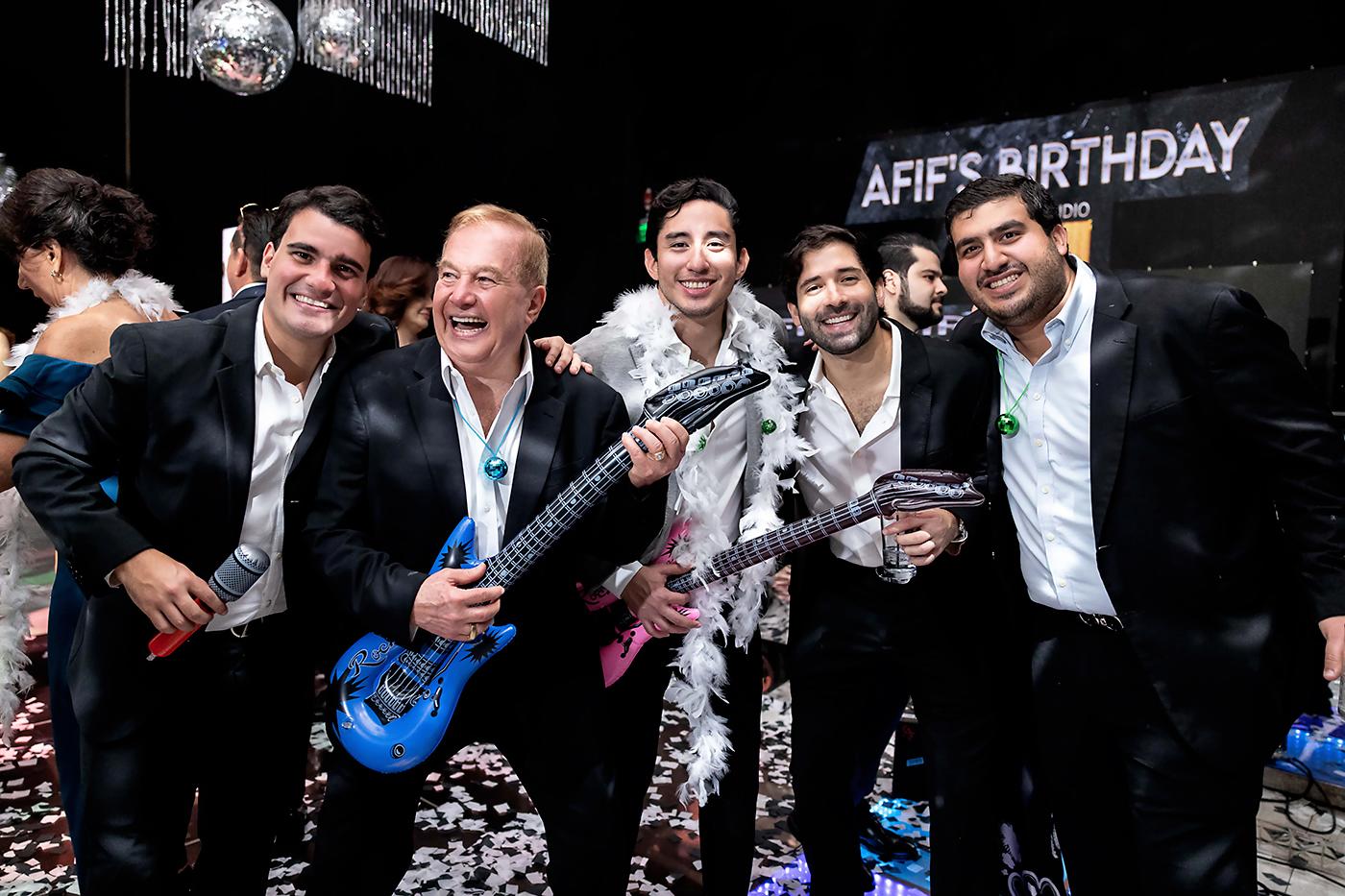 William y Afif Diek con Gustavo Segura, Fabricio Monterroso y Juan Carlos Jaar