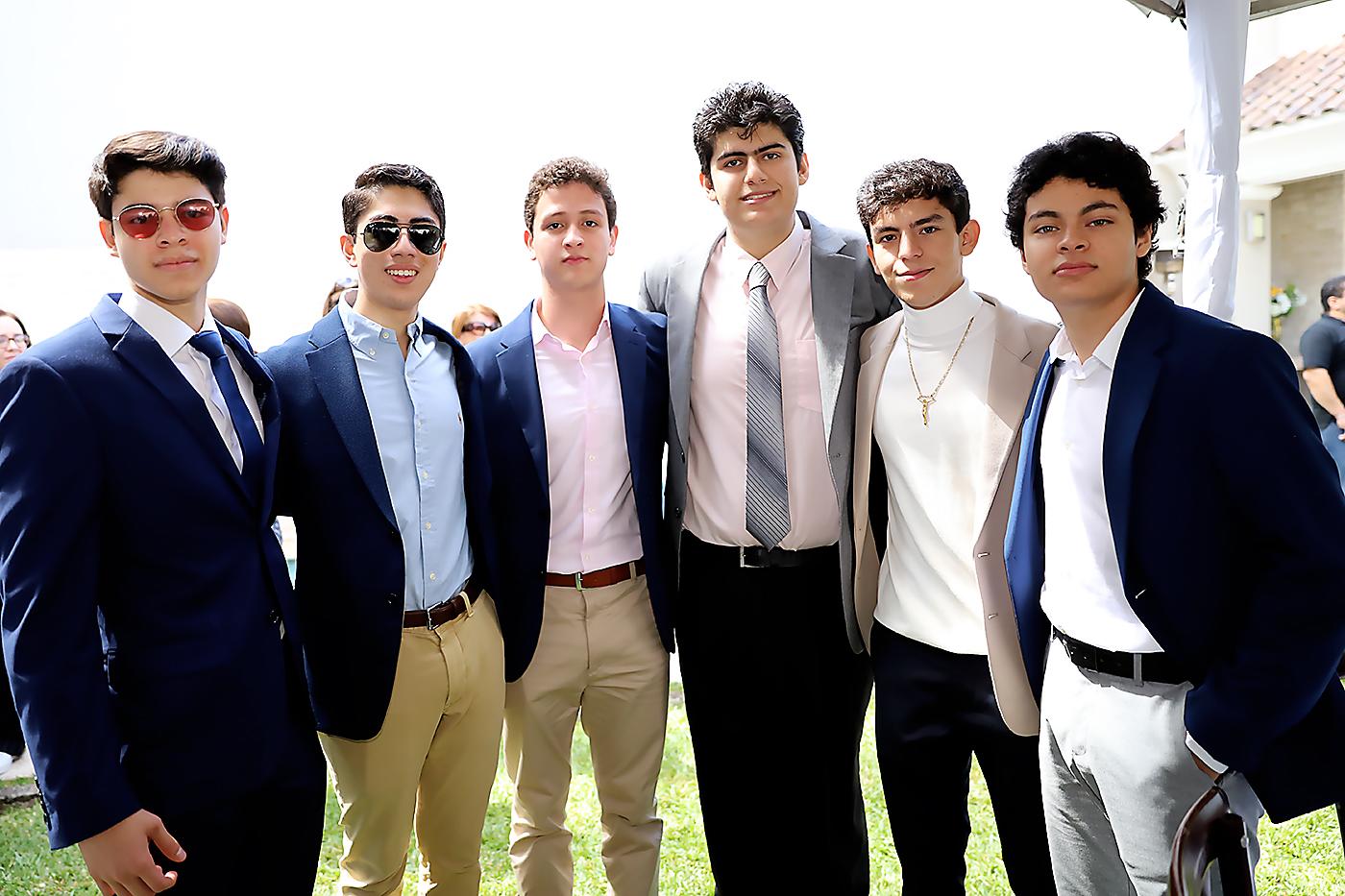 Roberto Alvarado, Gustavo Zuniga, Francisco Corea, Emilio Bendeck, Hernán Ulloa y Diego Carranza